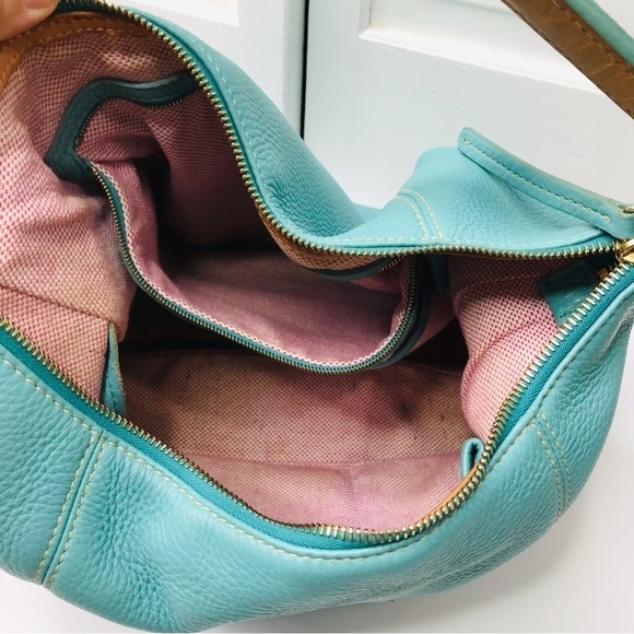 DOONEY & BOURKE Turquoise Mini Pocket Sac Shoulder Handbag - Picture 5 of 9